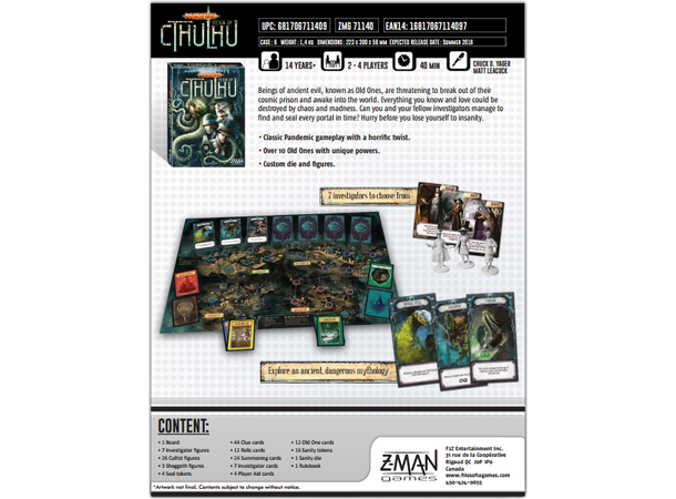 Pandemic Reign of Cthulhu Brädspel